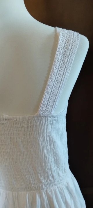 Vestito donna bianco in cotone