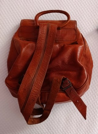 Mochila de piel artesana