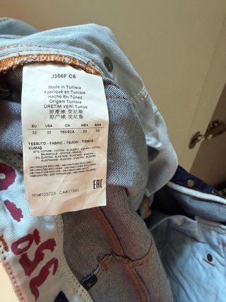 Jeans Armani Jeans Uomo Ragazzo Blu