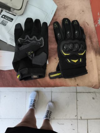 Guantes Moto Verano Talla XXL Negros