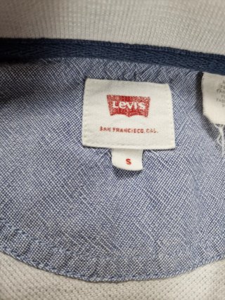 Polo Levi's S Bianco Logo Rosso