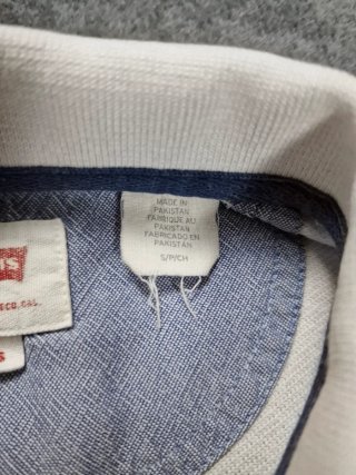 Polo Levi's S Bianco Logo Rosso