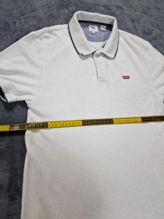 Polo Levi's S Bianco Logo Rosso