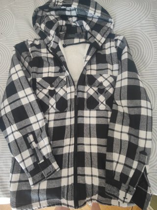 Camisa cuadros forrada borreguito Talla S
