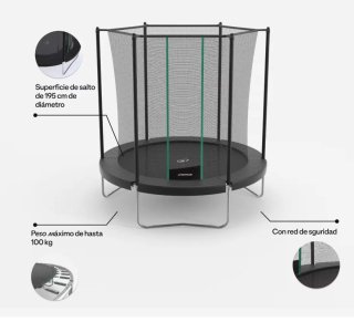 Mini Trampolín con Red Protectora