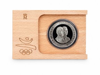 Moneda Plata 2000 ptas Barcelona 92 Castellers FDC