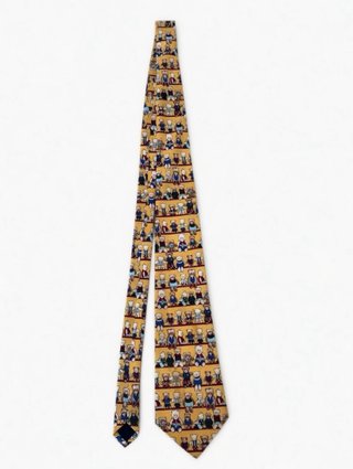 Corbata de seda con ositos