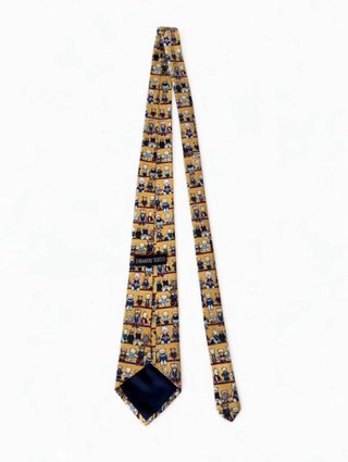 Corbata de seda con ositos