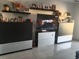 Muebles Comedor Negro y Gris