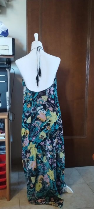 Vestito lungo floreale donna