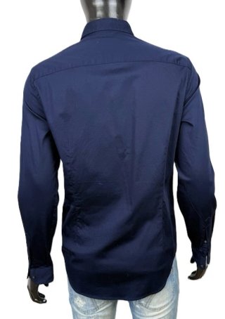 Camicia Armani Exchange Uomo Slim Fit Blu Taglia M