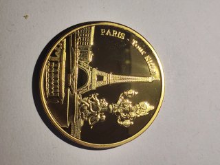 Medalla París Torre Eiffel