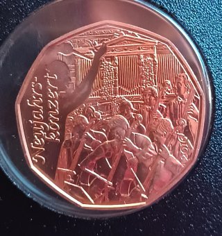 6 Monedas 5€ Austria Cobre