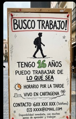 Busco trabajo en Cartagena
