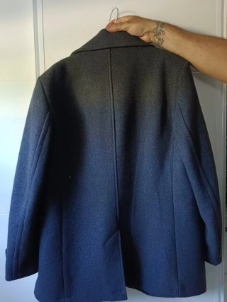 Abrigo Loden Gris Caballero H&M Talla L