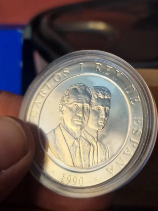 Moneda Plata 2000 Pesetas Barcelona '92