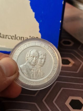 Moneda Plata 2000 Pesetas Barcelona '92