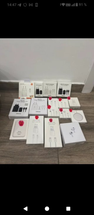 Liquidación cargadores para Apple, Samsung