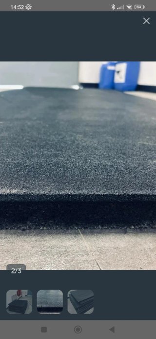 Planchas Suelo Gimnasio 1mx1m y 4cm de grosor