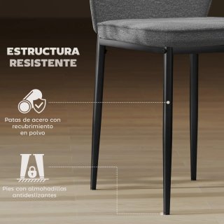 Set 2 Sillas Comedor Tapizadas