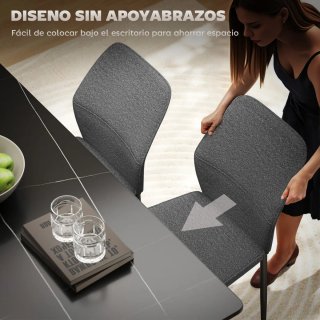 Set 2 Sillas Comedor Tapizadas