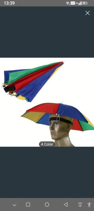 Sombrilla Paraguas para Cabeza