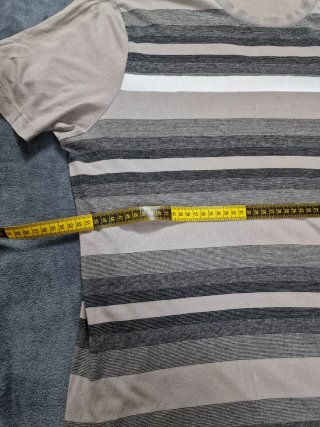 T-shirt Puma righe L logo ricamato