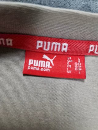 T-shirt Puma righe L logo ricamato