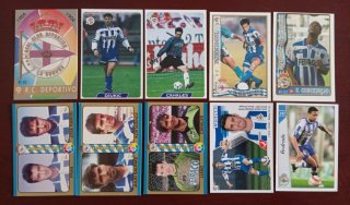 R.C. DEPORTIVO DE LA CORUÑA LOTE 10 CROMOS