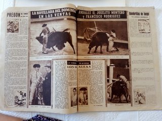 Revista antigua de toreo El Ruedo