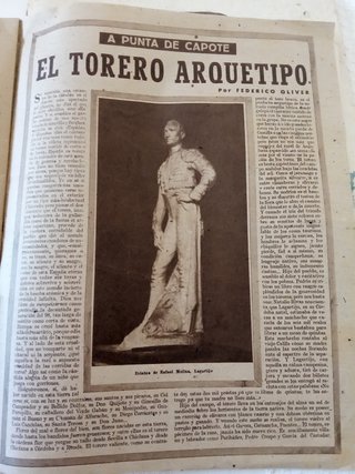 Revista antigua de toreo El Ruedo