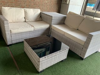 Conjunto Terraza Ratán con Arcón