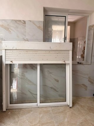 Ventana corredera blanca 1,40x1,35