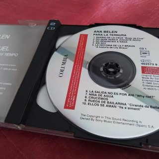 Lote 6 CDs: Serrat, Iglesias, Bosé, Belén. MINT+