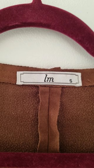 Chaqueta marrón con flecos Talla S