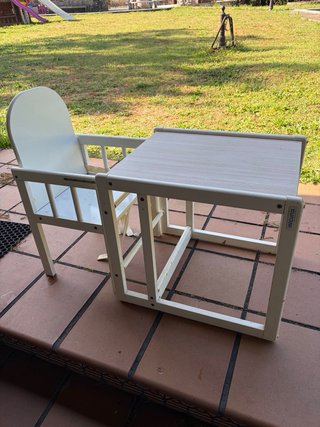 Trona convertible 2 en 1 con silla y mesa