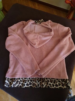 Sudadera rosa Animal Print