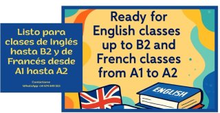 Profesora de Inglés y Francés online/presencial