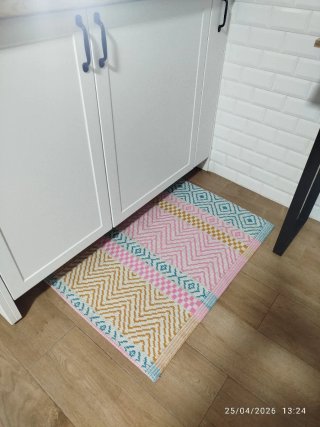 Alfombra de  plástico geométrica 91x63