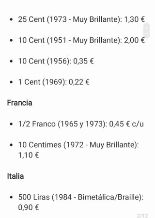 Lote 56 Monedas Mundo Plata + Error Raro