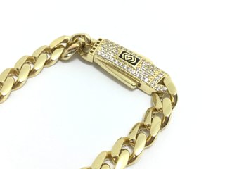 E585191-0 Cadena Oro 18K Con Circonita 22Cm