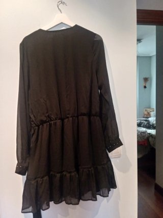 Vestido gasa KOROSHI negro talla única
