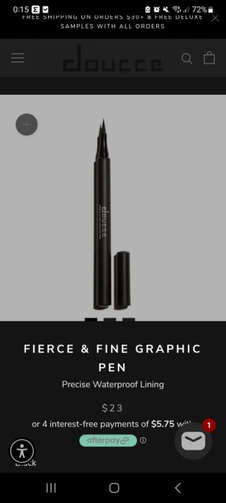 Eyeliner Líquido Waterproof Negro DOUCCE