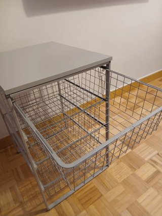 Cajonera Metálica Rejilla gris