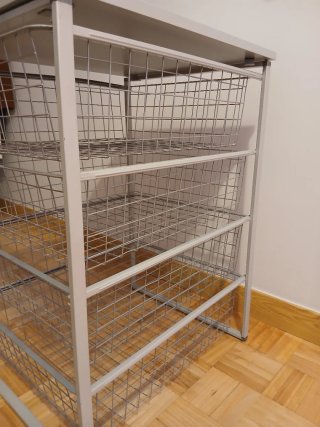 Cajonera Metálica Rejilla gris