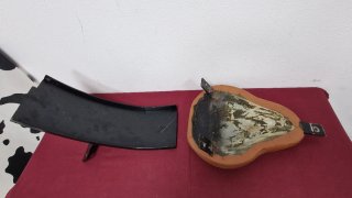 Asiento de moto y guardabarros