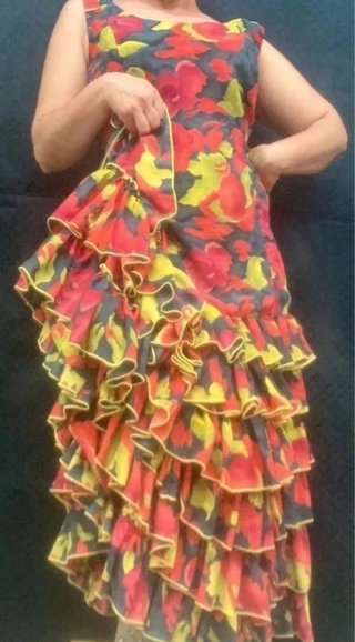 Traje de flamenca con volantes