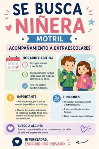 Se busca niñera