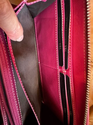 Cartera Vittorio i Lucchino Piel Rosa Beige