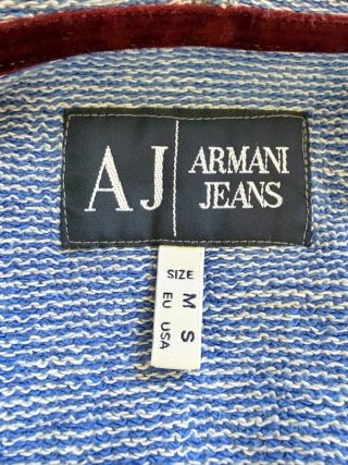 Felpa Armani Jeans Uomo Taglia M Cappuccio Grigia